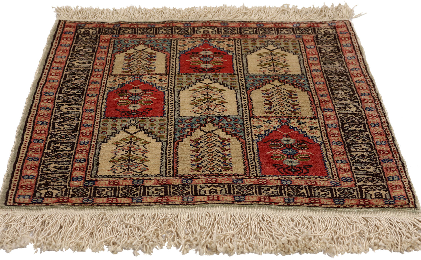 2 x 3 Vintage Turkish Silk Hereke Rug 78734