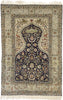 4 x 6 Vintage Turkish Silk Hereke Prayer Rug 77218