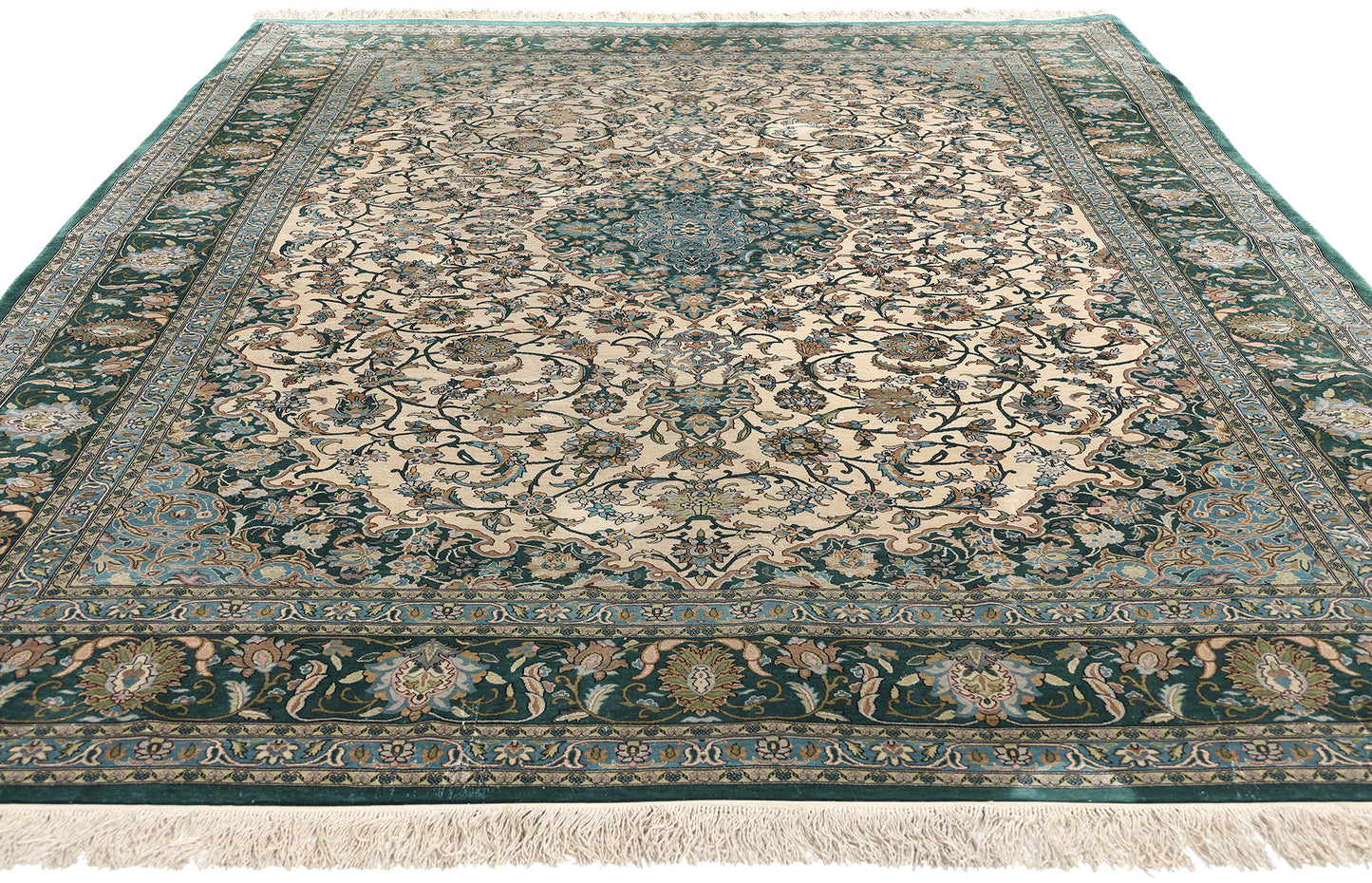 7 x 10 Vintage Turkish Silk Hereke Rug 77246