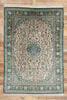 7 x 10 Vintage Turkish Silk Hereke Rug 77246