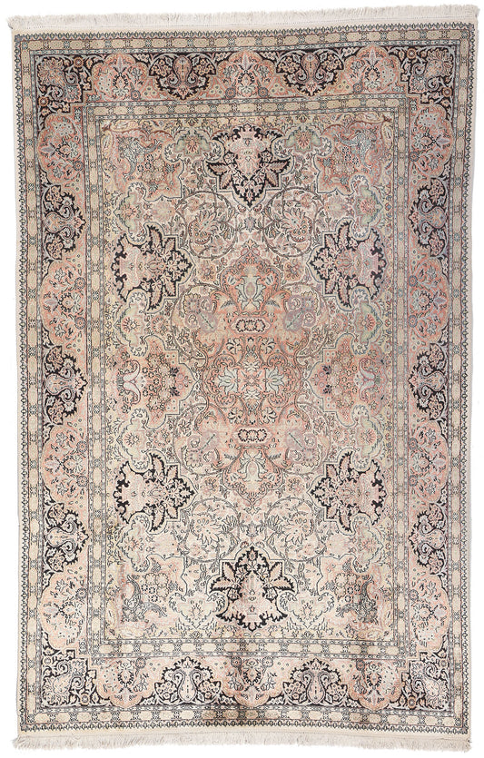 6 x 9 Vintage Indian Kashmir Rug 77533
