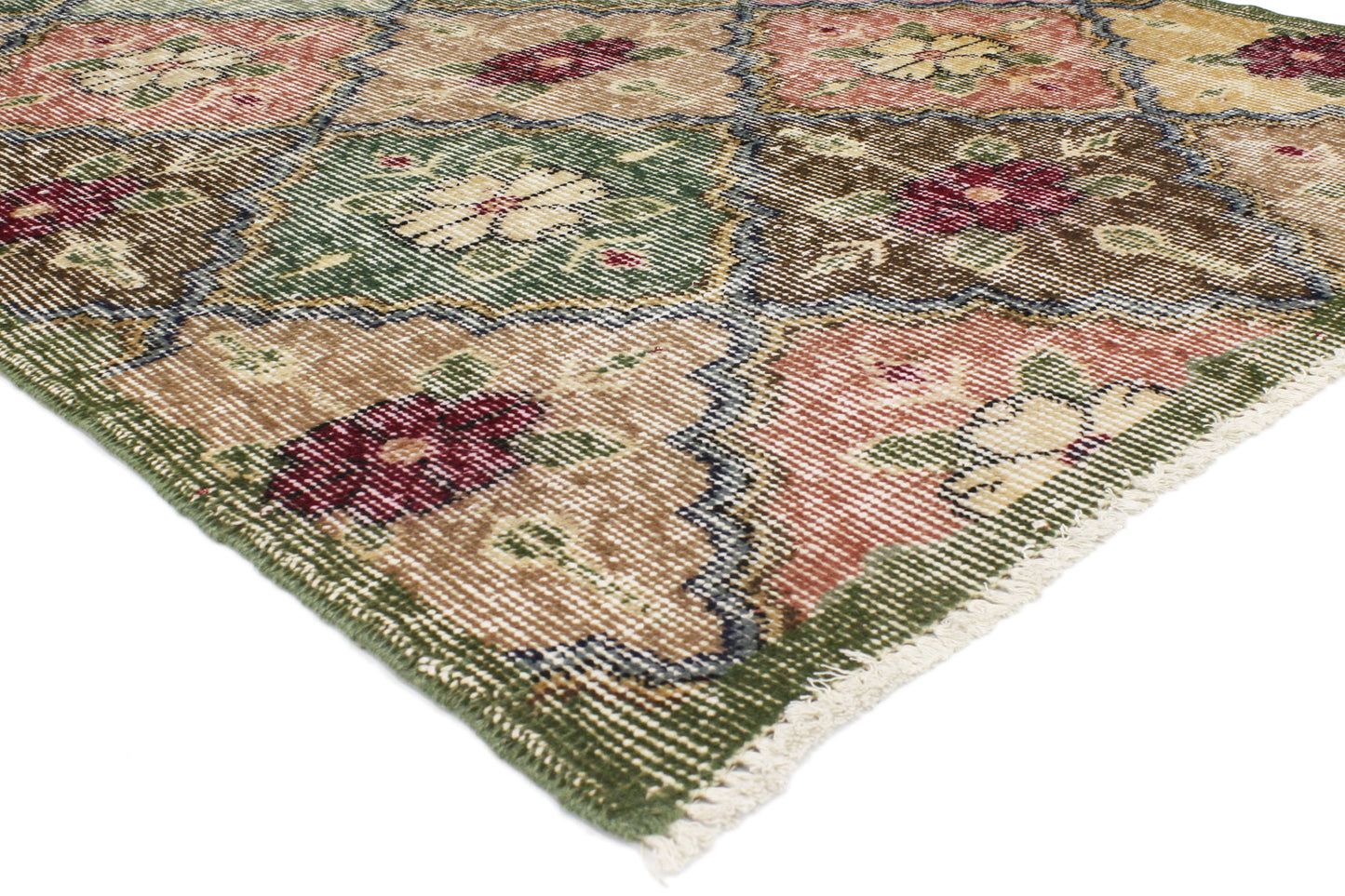 3 x 7 Vintage Turkish Sivas Rug 51948