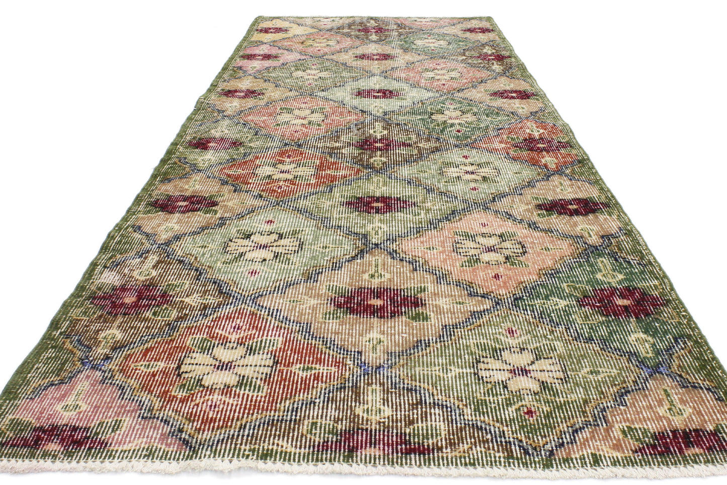 3 x 7 Vintage Turkish Sivas Rug 51948
