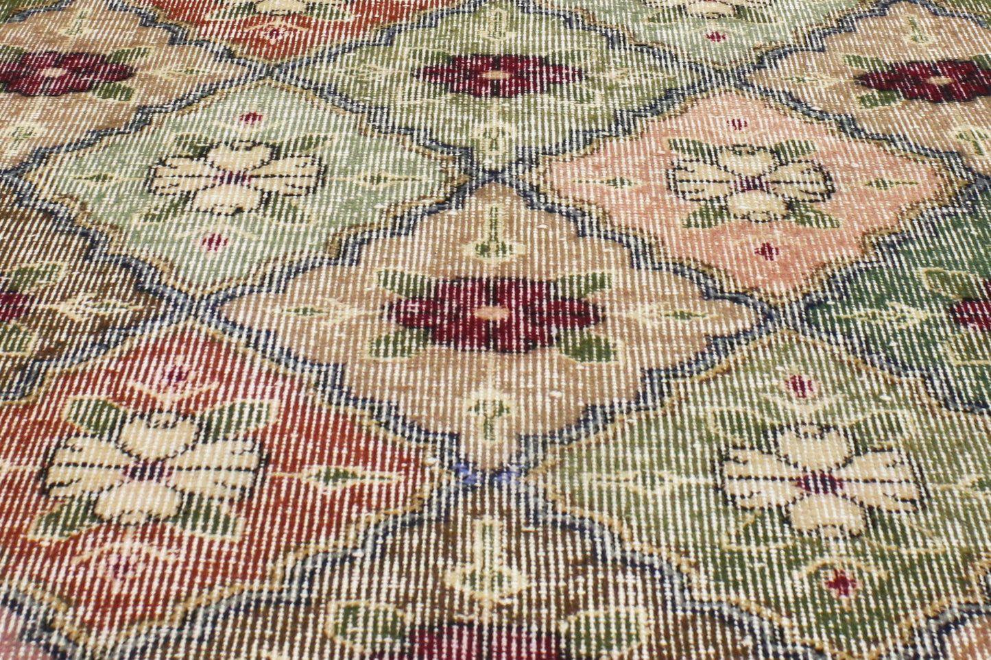 3 x 7 Vintage Turkish Sivas Rug 51948