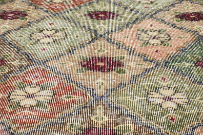 3 x 7 Vintage Turkish Sivas Rug 51948