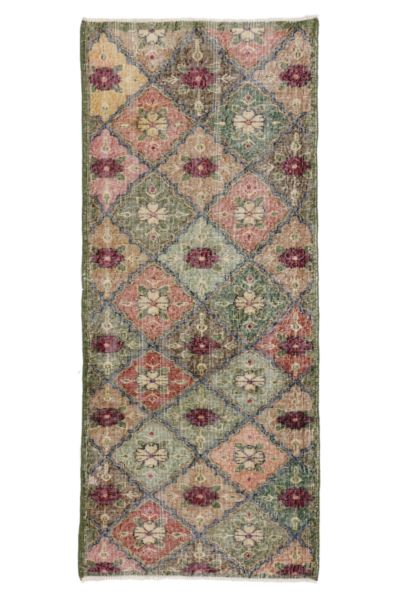 3 x 7 Vintage Turkish Sivas Rug 51948