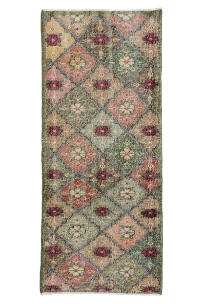 3 x 7 Vintage Turkish Sivas Rug 51948