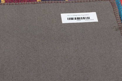 10 x 11 Vintage Turkish Striped Kilim Rug 60803