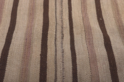 7 x 10 Vintage Turkish Striped Kilim Rug 60802