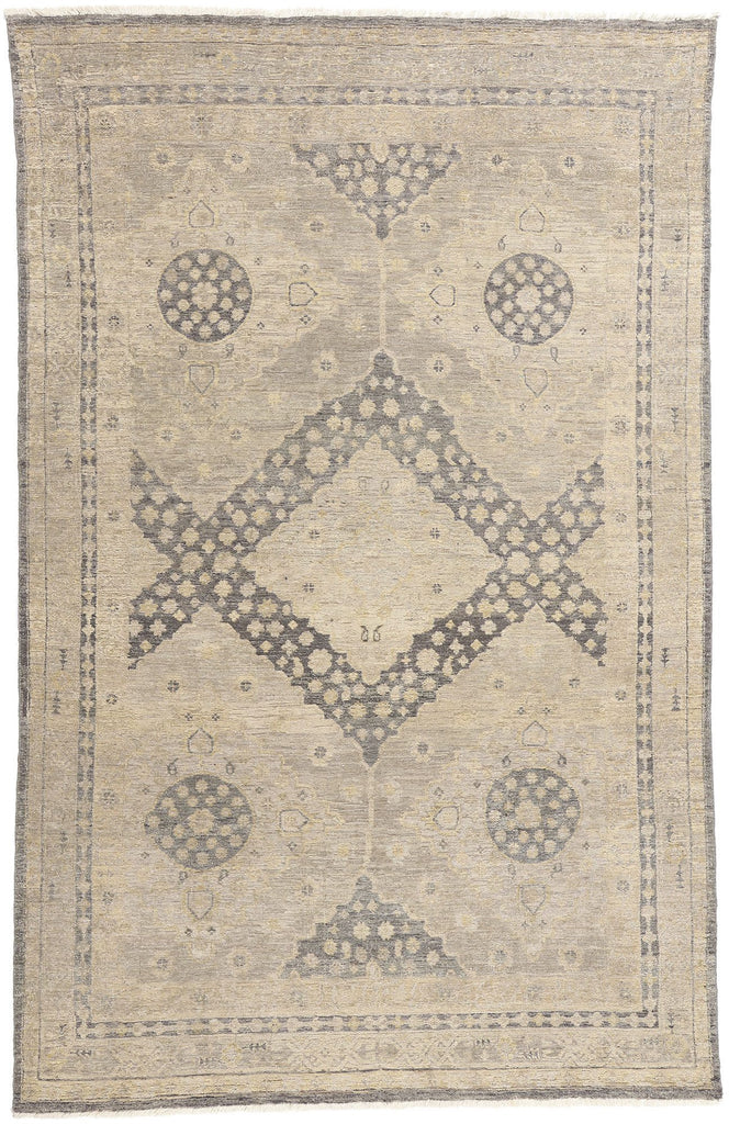 6 x 9 Vintage-Inspired Modern Khotan Rug 31070
