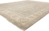 12 x 15 Vintage-Inspired Modern Gray Oushak Rug 31076