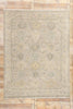 7 x 10 Vintage-Inspired Modern Gray Oushak Rug 31068