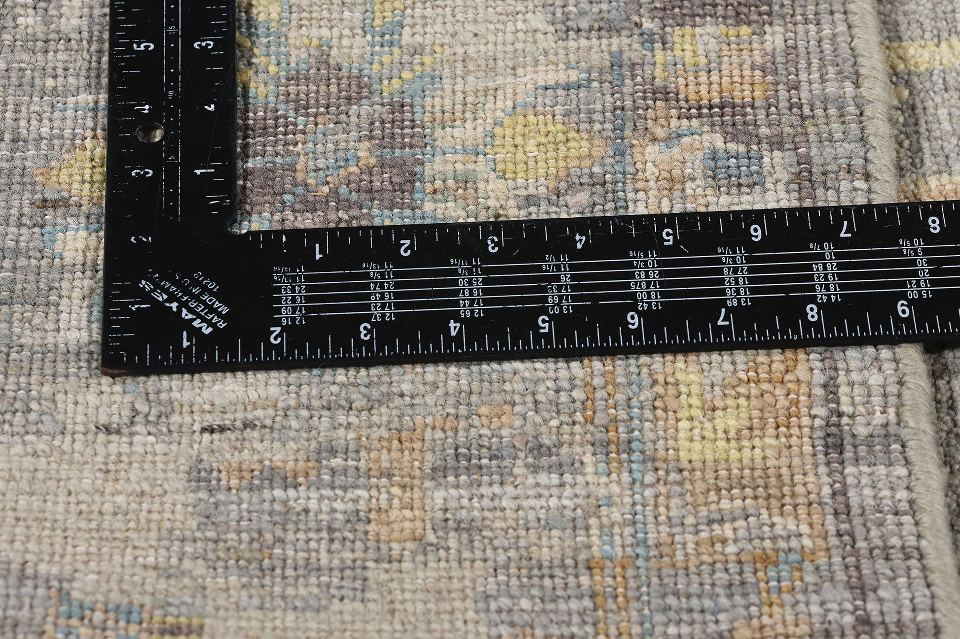 8 x 10 Vintage-Inspired Modern Gray Oushak Rug 31064