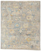 8 x 10 Vintage-Inspired Modern Gray Oushak Rug 31064