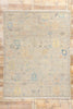 8 x 10 Vintage-Inspired Modern Gray Oushak Rug 31067