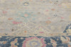 8 x 10 Vintage-Inspired Modern Gray Oushak Rug 31066