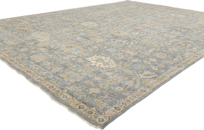 9 x 12 Vintage-Inspired Modern Oushak Rug 31051
