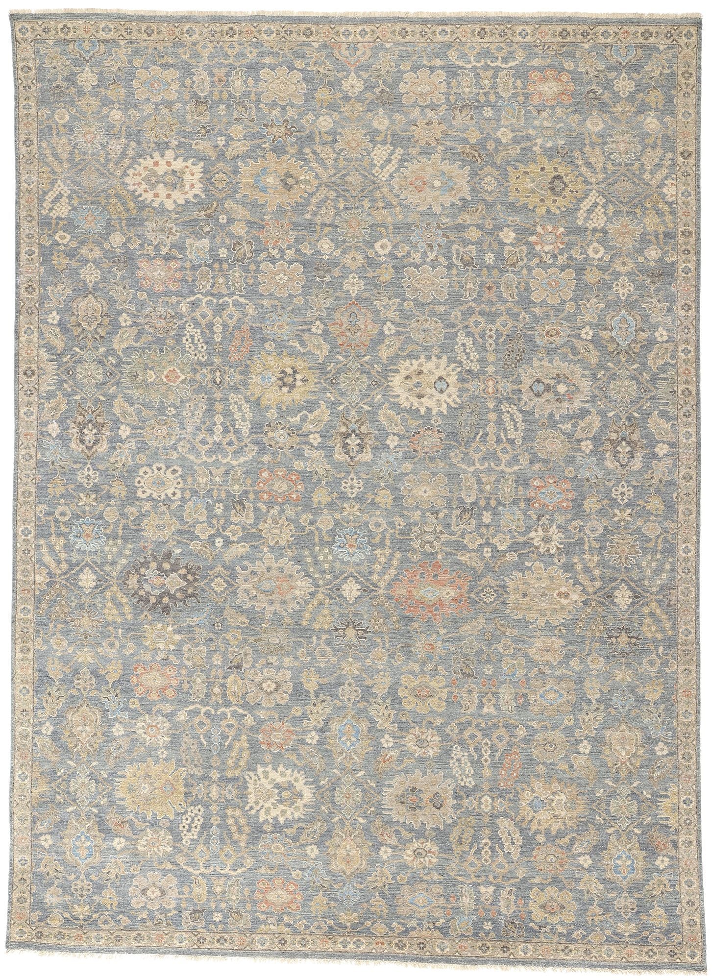 9 x 12 Vintage-Inspired Modern Oushak Rug 31051