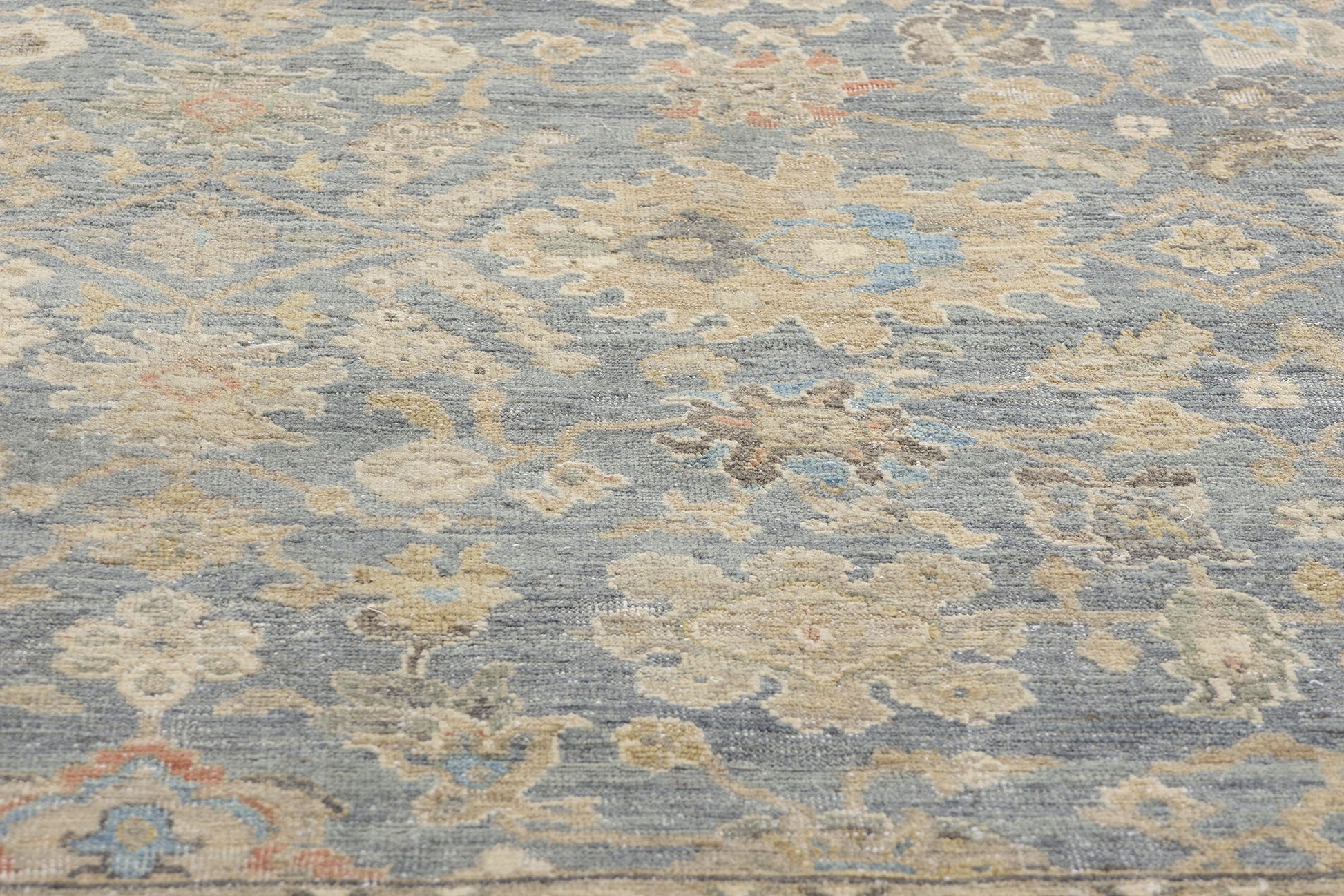 9 x 12 Vintage-Inspired Modern Oushak Rug 31051