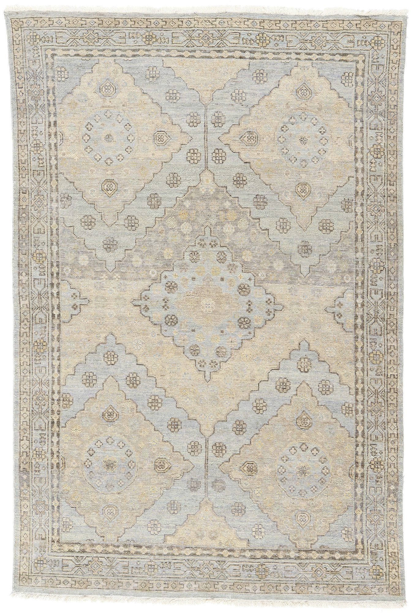 4 x 6 Vintage-Inspired Modern Khotan Rug 31073