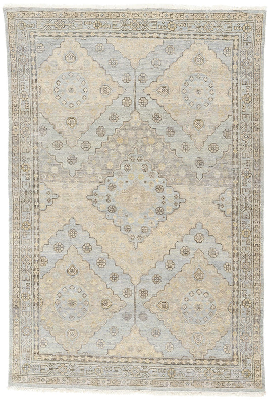 4 x 6 Vintage-Inspired Modern Khotan Rug 31073