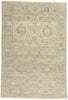 4 x 6 Vintage-Inspired Modern Earth-Tone Oushak Rug 31071