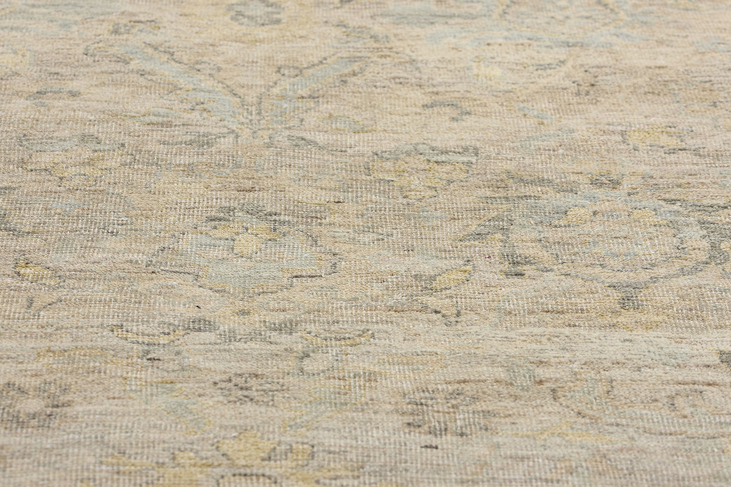 4 x 6 Vintage-Inspired Modern Earth-Tone Oushak Rug 31071