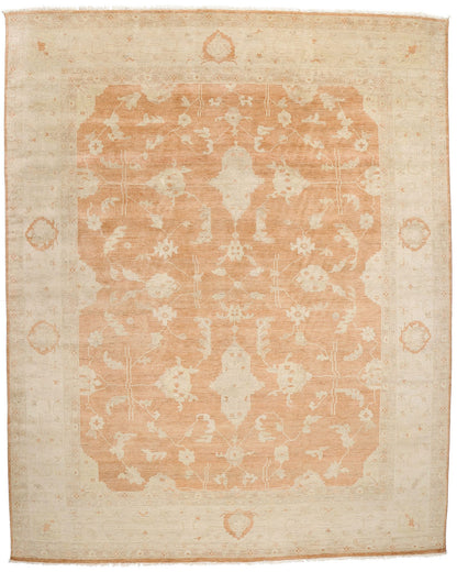 12 x 15 Vintage-Inspired Modern Orange Oushak 31077