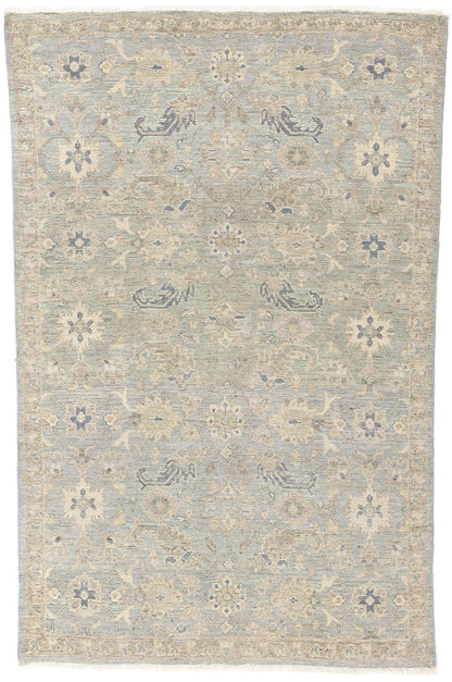 4 x 6 Vintage-Inspired Modern Oushak Rug 31072