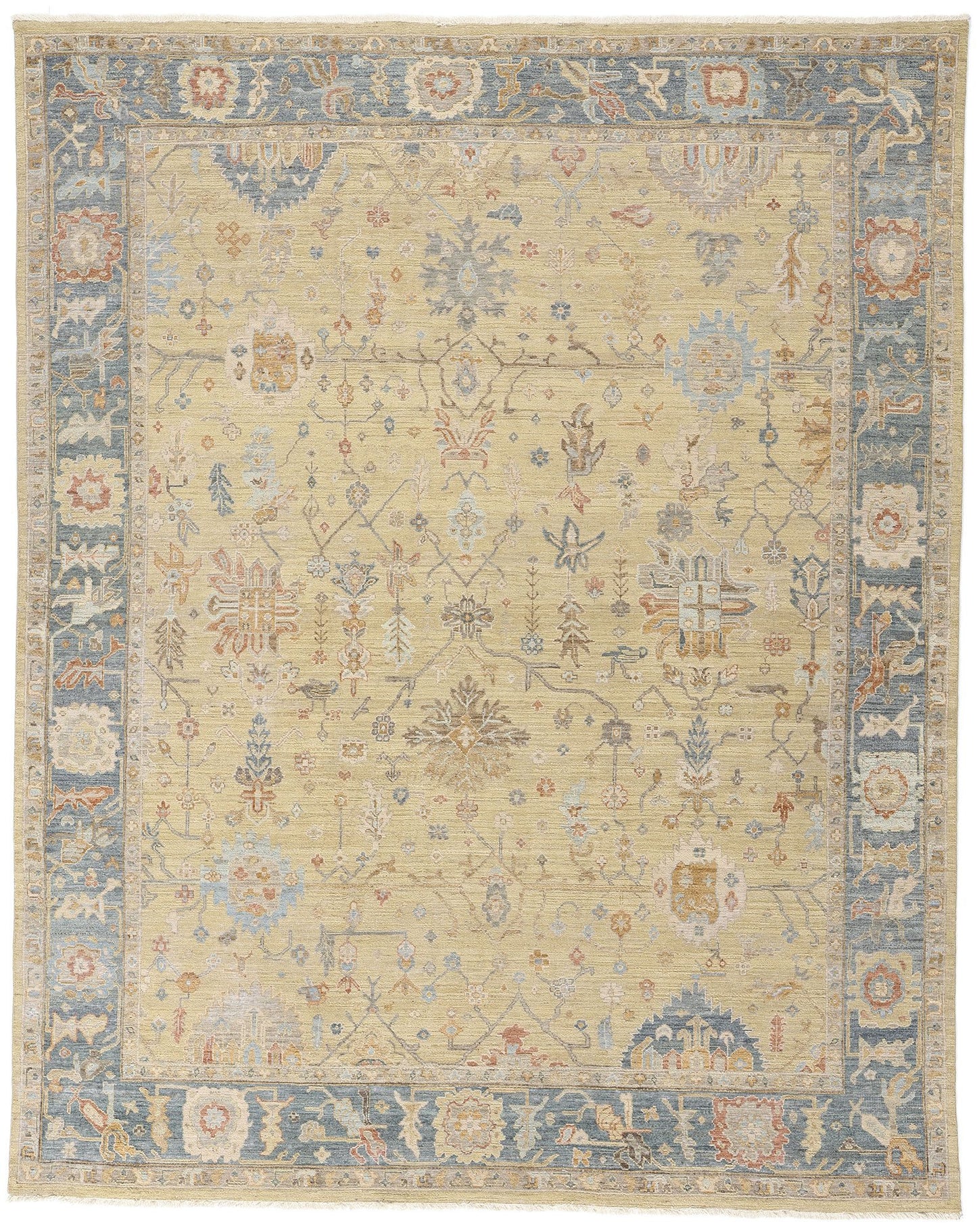 8 x 10 Vintage-Inspired Modern Oushak Rug 31065