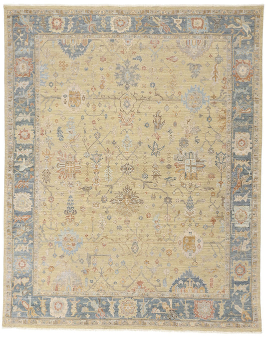 8 x 10 Vintage-Inspired Modern Oushak Rug 31065