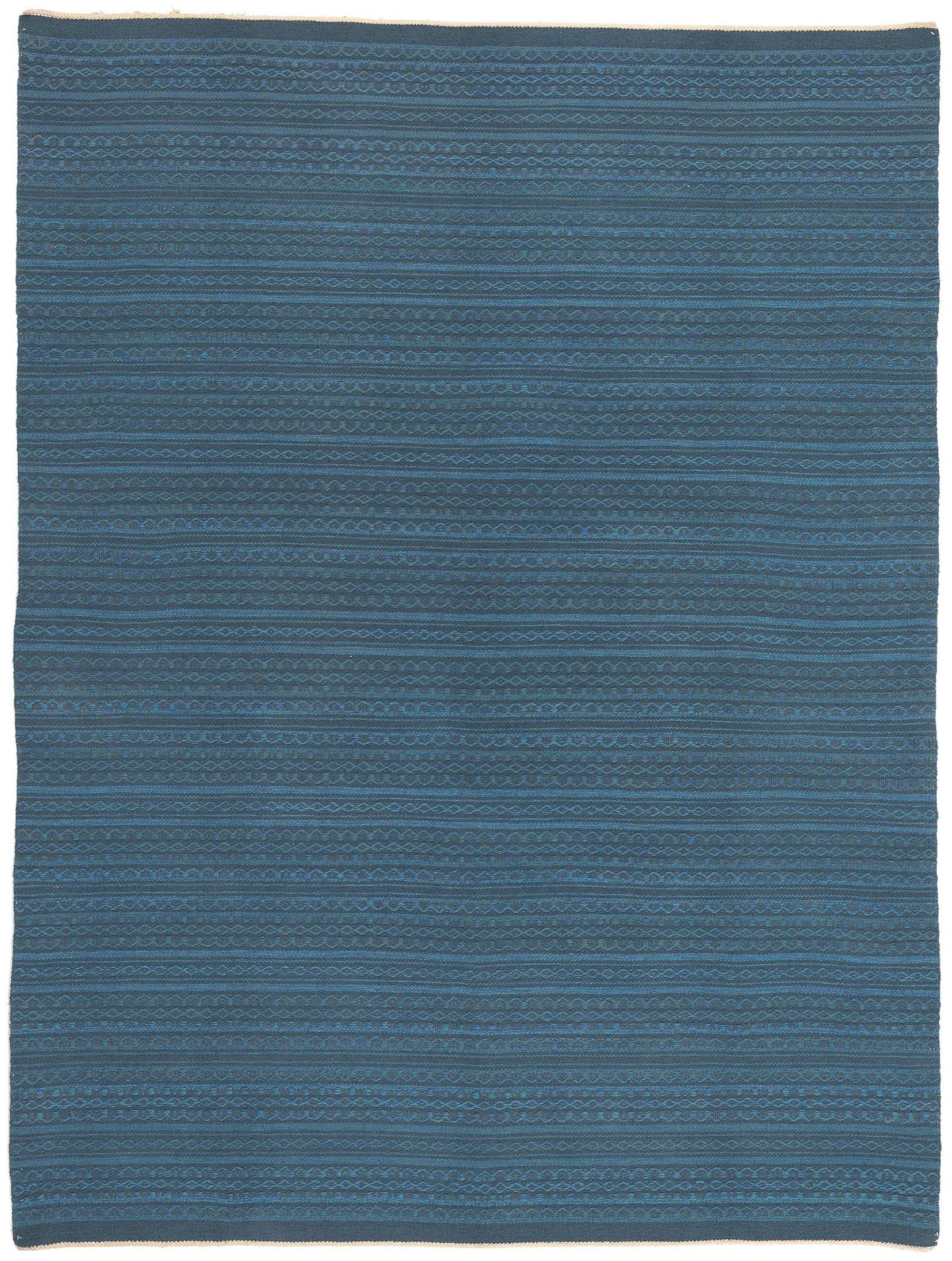 8 x 10 Vintage Blue Swedish Rollakan Rug 76914