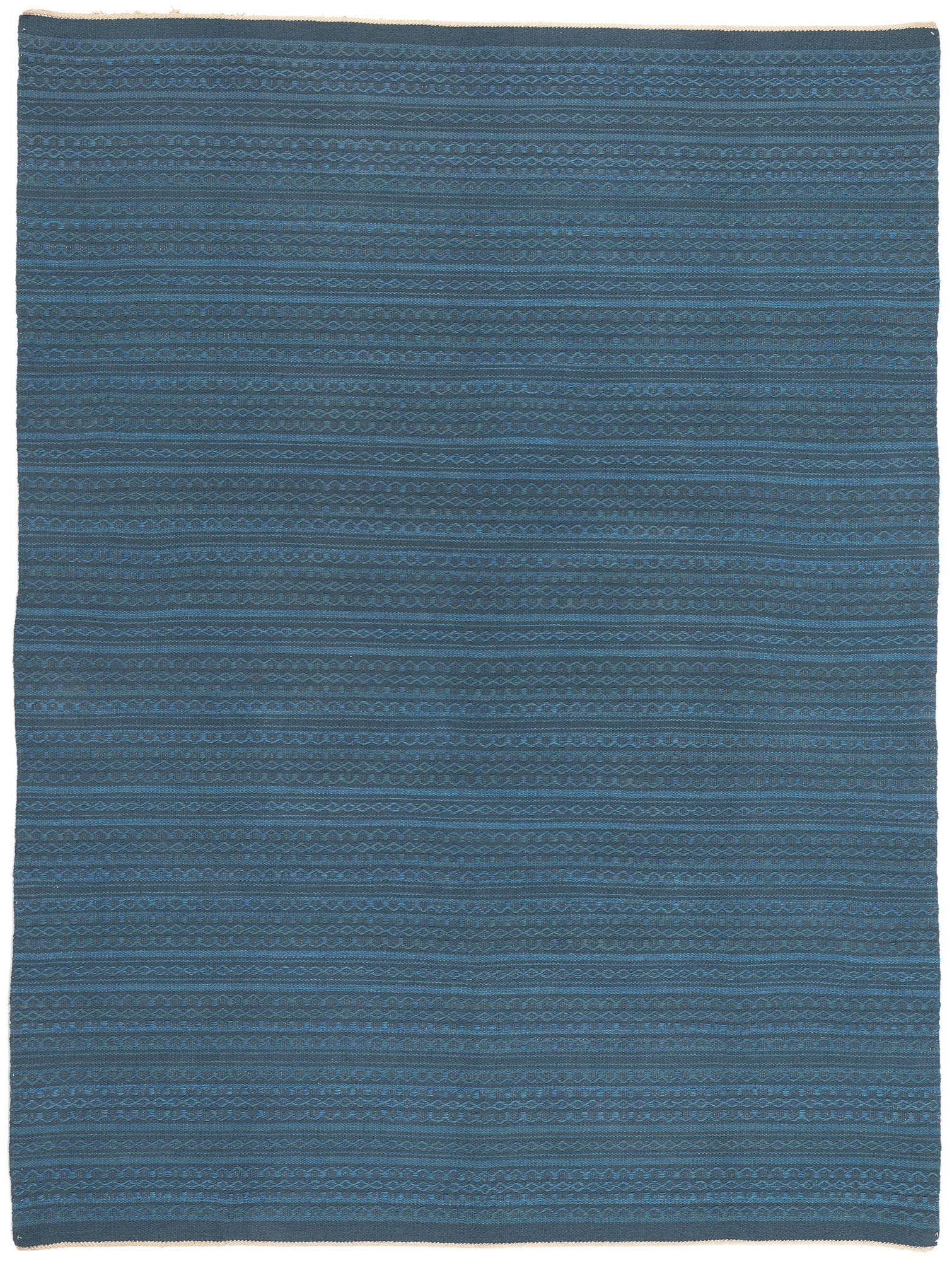 8 x 10 Vintage Blue Swedish Rollakan Rug 76914