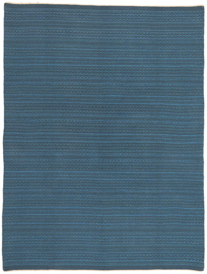 8 x 10 Vintage Blue Swedish Rollakan Rug 76914