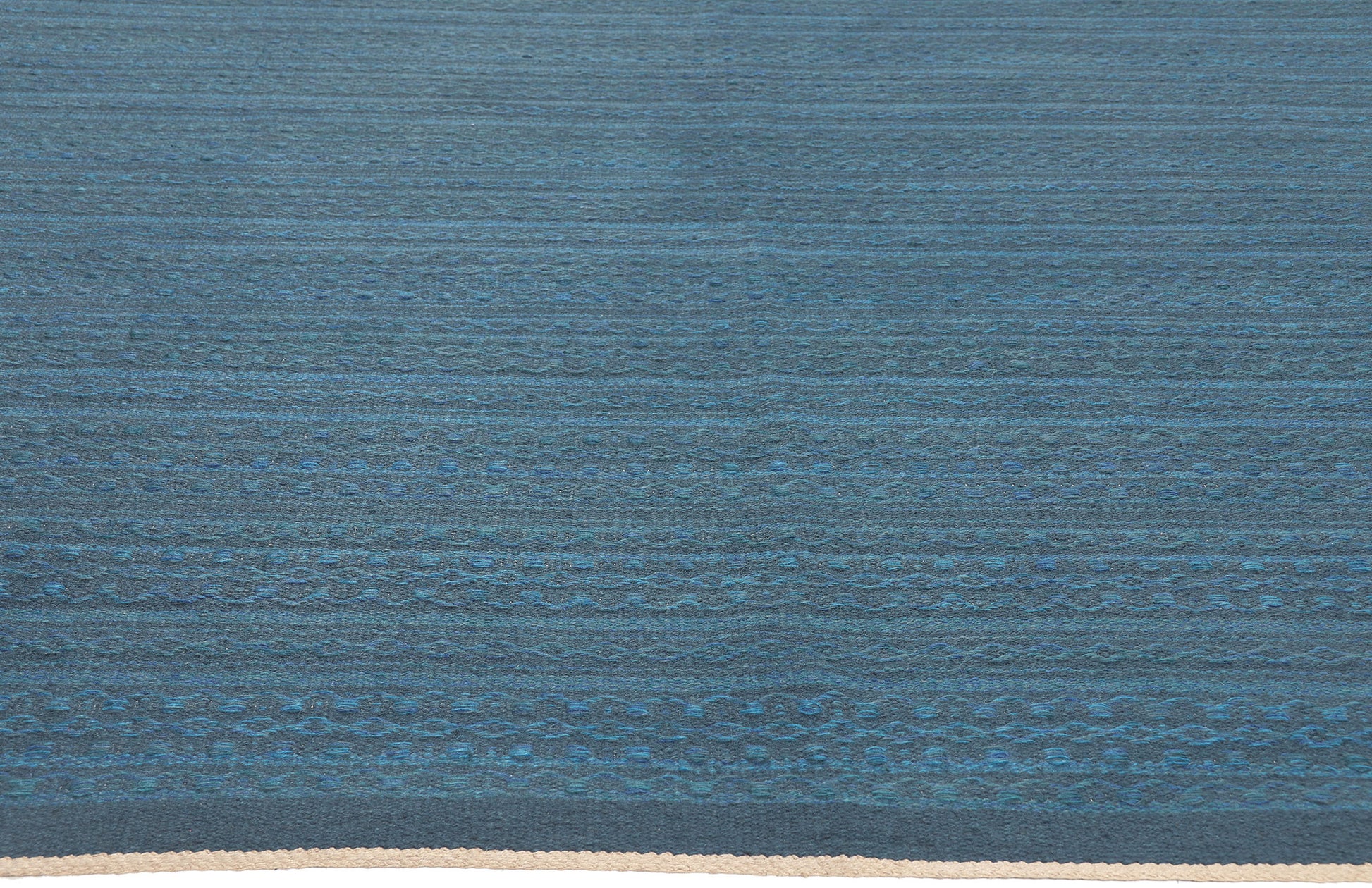 8 x 10 Vintage Blue Swedish Rollakan Rug 76914