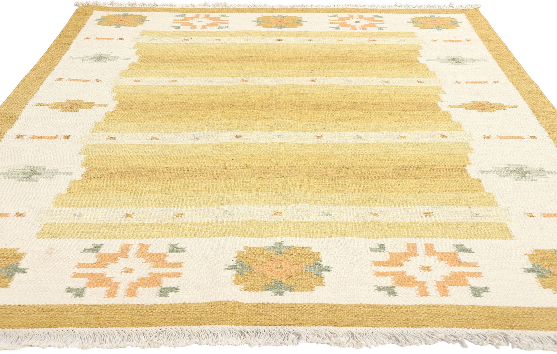 6 x 8 Vintage Swedish Rollakan Rug 78818