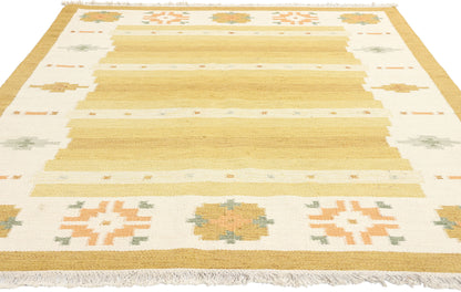 6 x 8 Vintage Swedish Rollakan Rug 78818