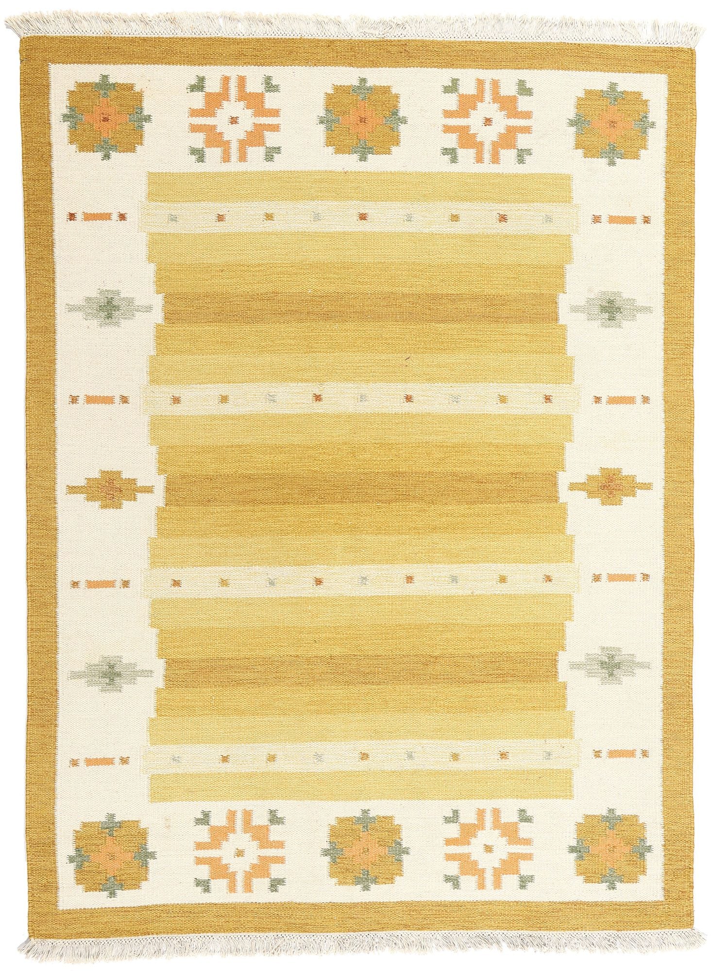 6 x 8 Vintage Swedish Rollakan Rug 78818