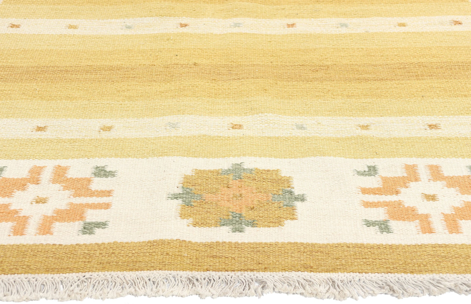 6 x 8 Vintage Swedish Rollakan Rug 78818