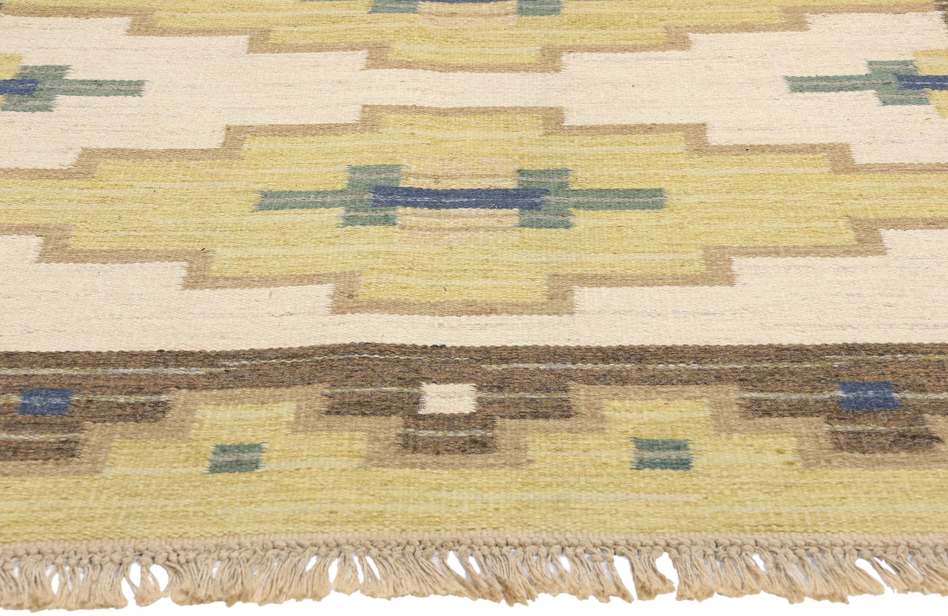 6 x 8 Vintage Swedish Rollakan Rug 78821