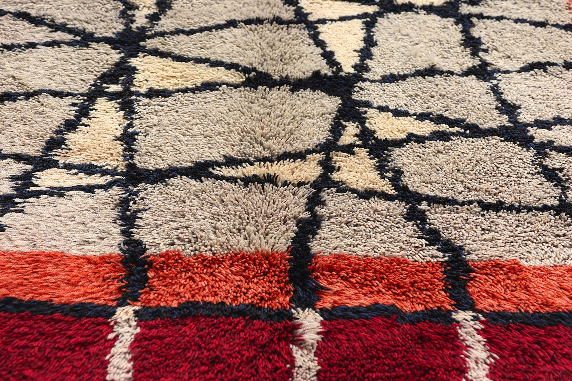 4 x 7 Ulla Kronlof Vintage Swedish Rya Rug 78278