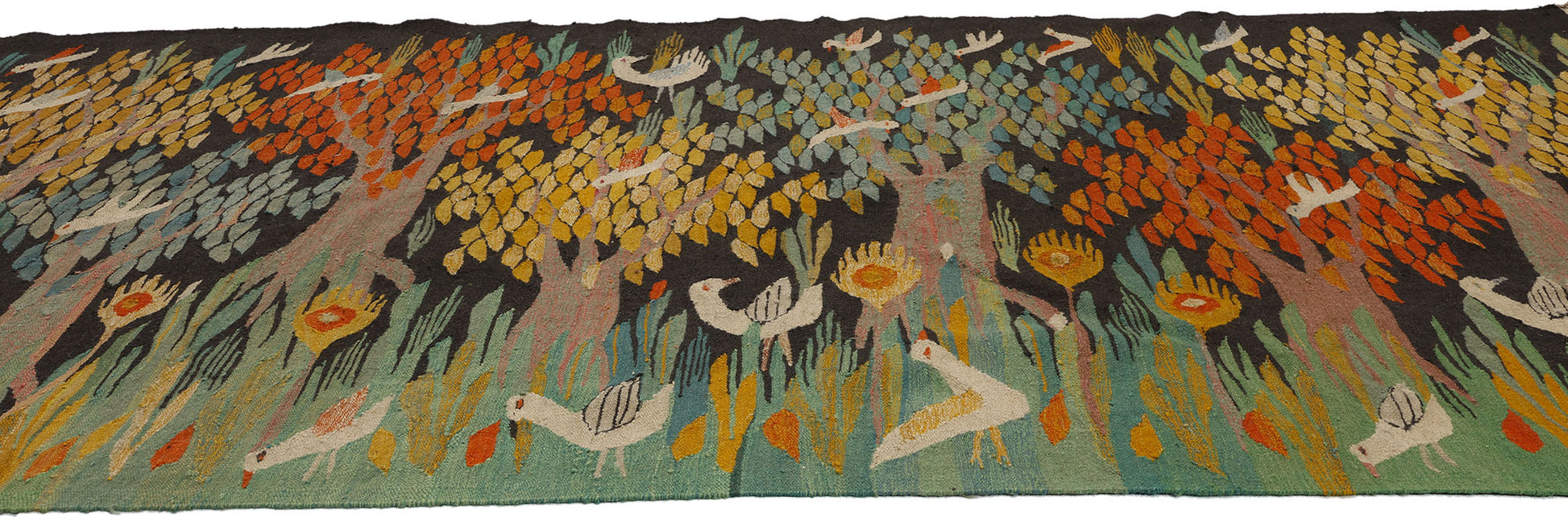 6 x 9 Vintage Swedish Scandinavian Tapestry 78730