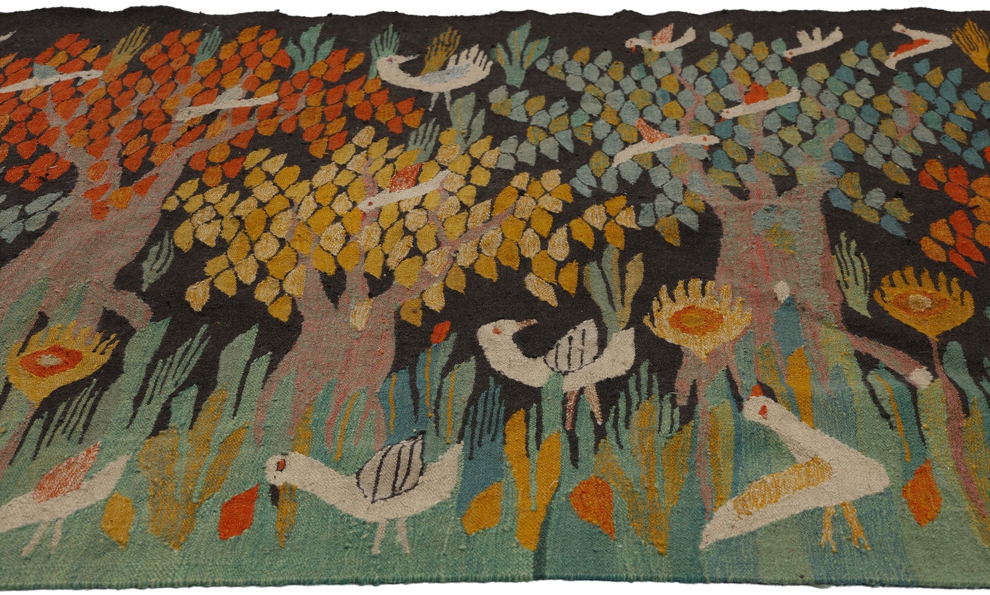 6 x 9 Vintage Swedish Scandinavian Tapestry 78730
