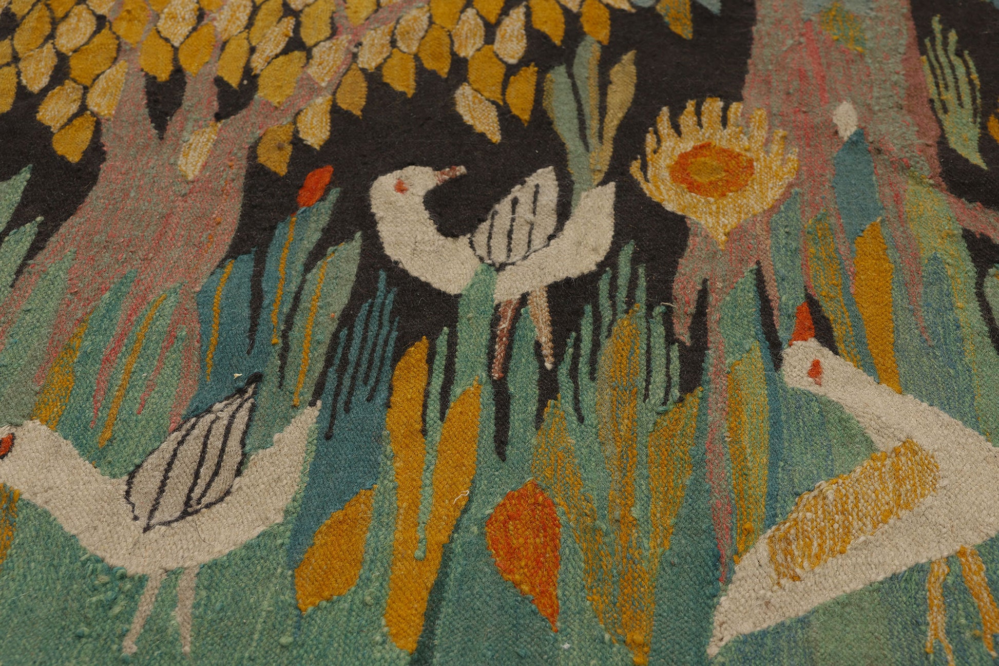 6 x 9 Vintage Swedish Scandinavian Tapestry 78730