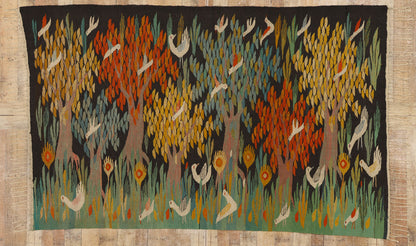 6 x 9 Vintage Swedish Scandinavian Tapestry 78730