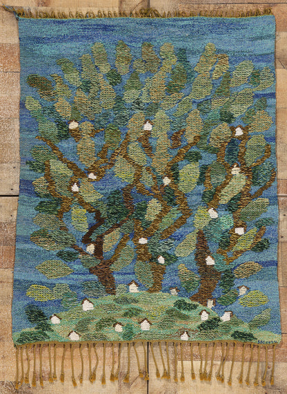 3 x 4 Vintage Swedish Scandinavian Tapestry 78732