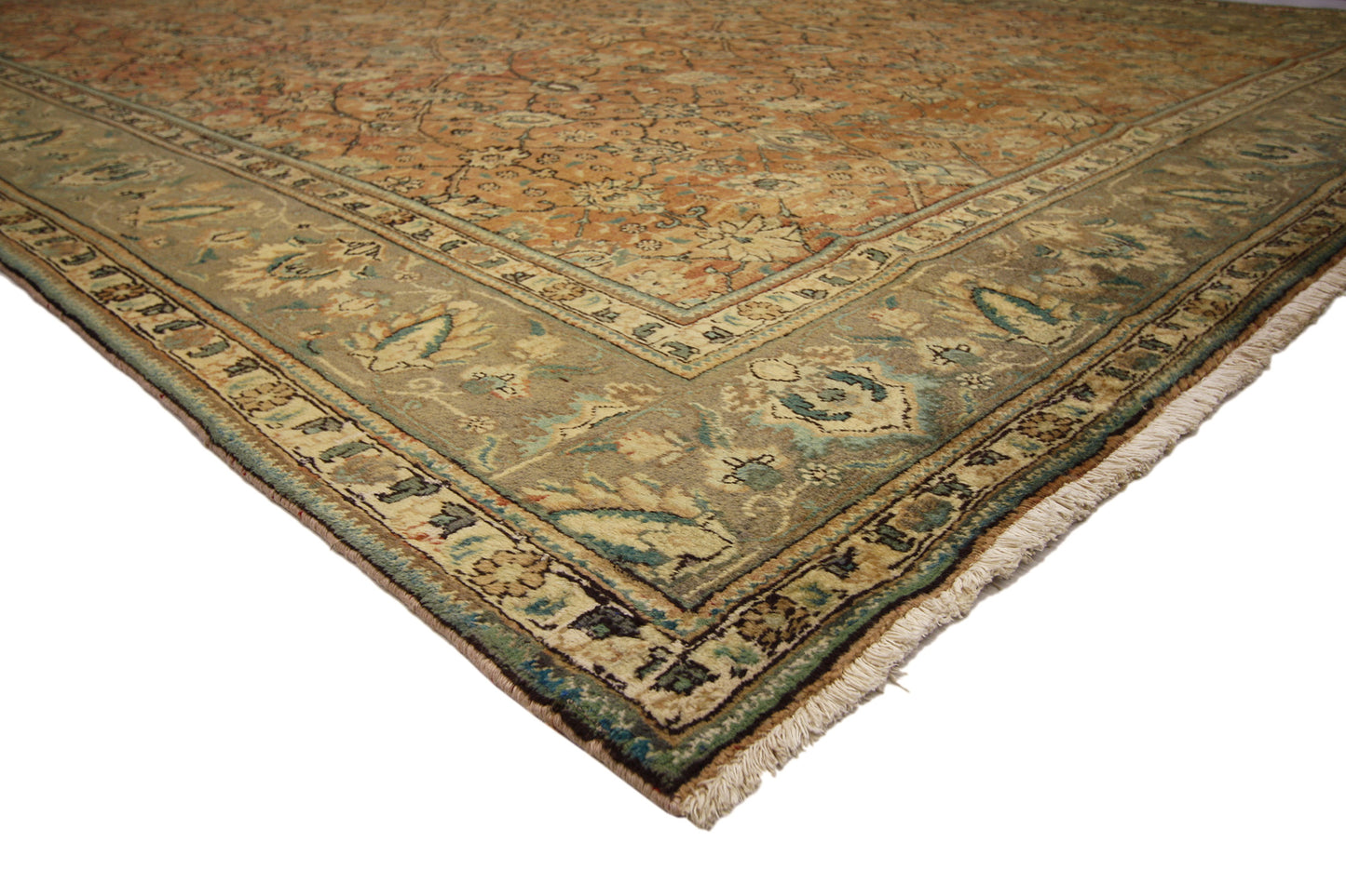10 x 13 Vintage Persian Tabriz Rug 76329