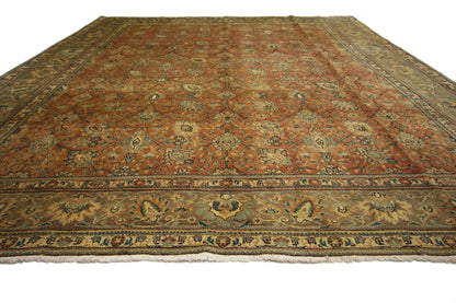 10 x 13 Vintage Persian Tabriz Rug 76329