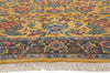 8 x 10 Vintage Yellow Indian Tabriz Rug 74959