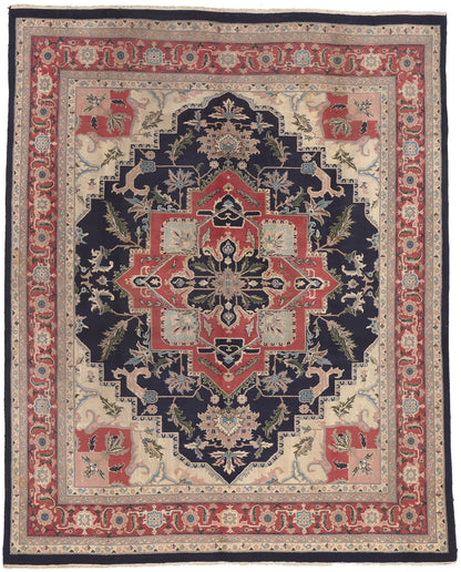 8 x 10 Vintage Pakistani Tabriz Rug 74737